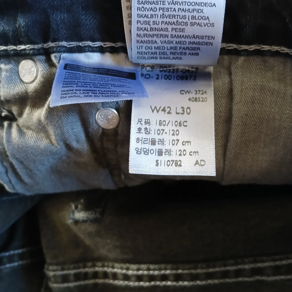 levis 559 relaxed straight jeans new mens 42×30 denim